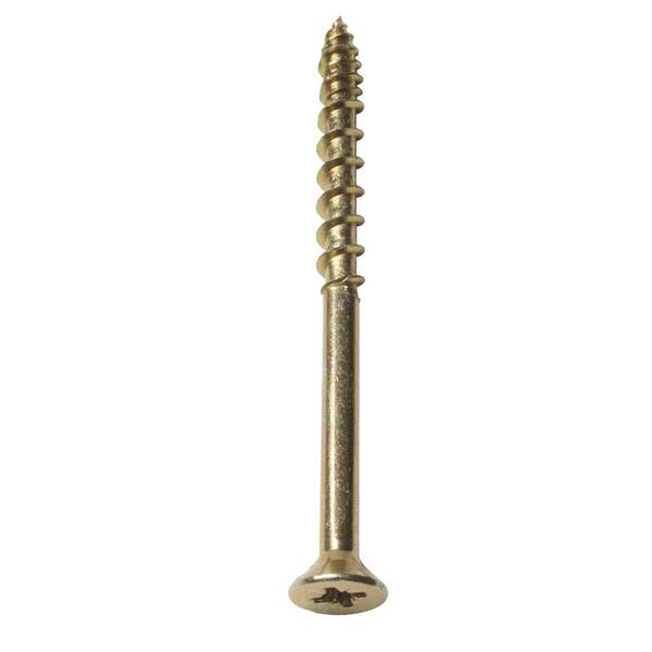 Screw-Tite Single and TwinThread MultiPurpose Wood Screw #9 x 3-1/8 in. (4.5mm x 80mm) 100 Pieces/Box-DISCONTINUED