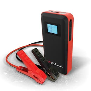 Automotive 800 Peak Amp Lithium Portable Power Pack and Jump Starter with LCD Display, Light, and Dual USB Ports