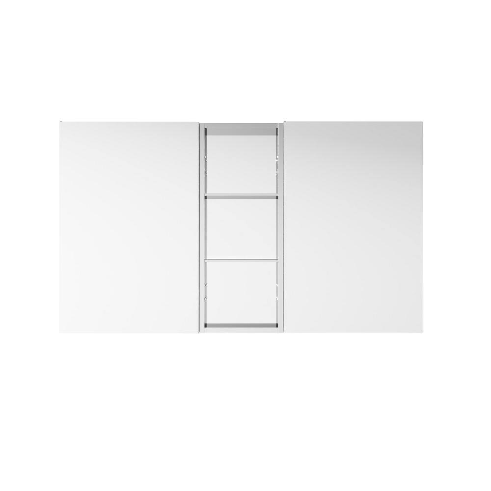 52 in. W x 30 in. H Rectangular Combo Recess/Surface Mount Medicine Cabinet with Mirror, Soft Close Door price history on PriceWatchPro