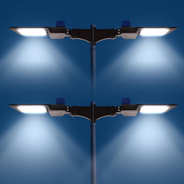 LUXRITE Adjustable LED Shoebox Light 3CCT Up to 22950 Lumen 100