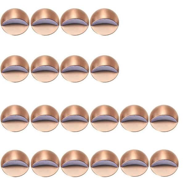 20-Pack LED Deck Lights Zinc Alloy/Stainless Steel Step Stair Lights Φ1.97" Outdoor Garden Pathway Warm White Lighting