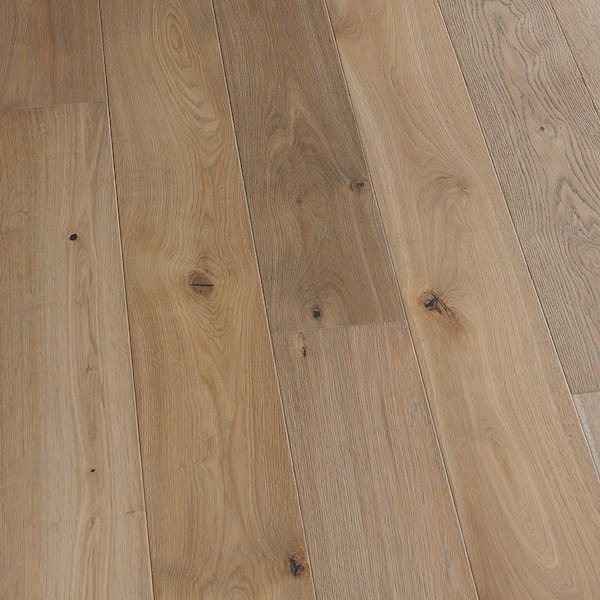 Malibu Wide Plank Roosevelt French Oak 1/2 in. T x 7.5 in. W Tongue & Groove Wirebrushed Engineered Hardwood Flooring (23.3 sq. ft./case)