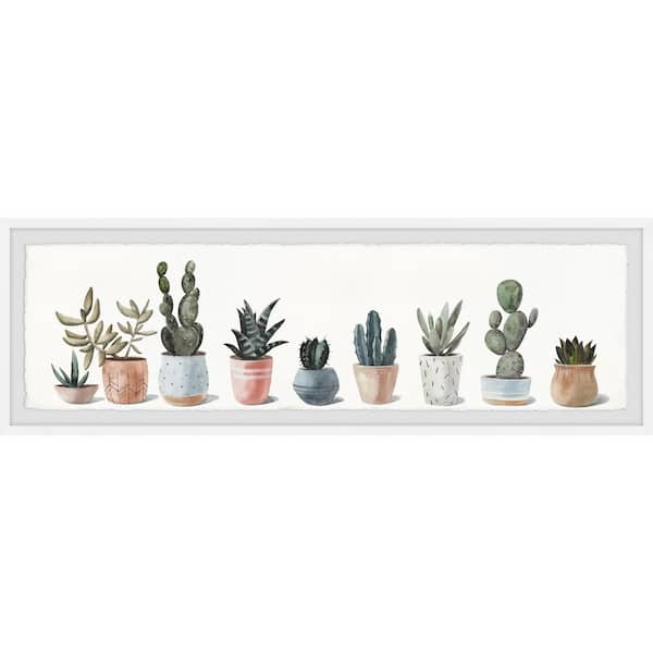 Unbranded "Succulent Plant Collection" by Marmont Hill Framed Nature Art Print 15 in. x 45 in.