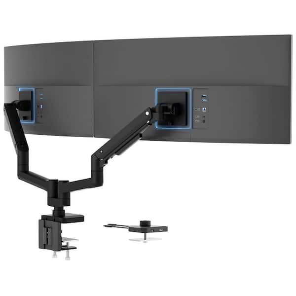 Heavy-Duty Dual Monitor Mount with Gas Spring Arms for 17 in. to 35 in. Monitors