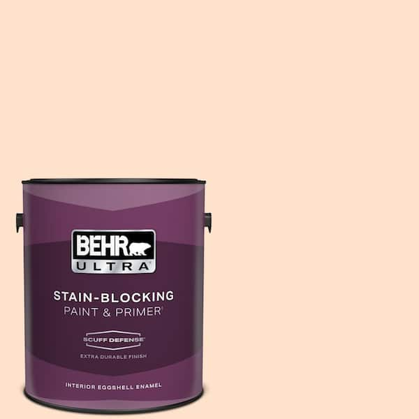 BEHR ULTRA 1 gal. #P200-1 Melted Marshmallow Extra Durable Eggshell Enamel Interior Paint & Primer