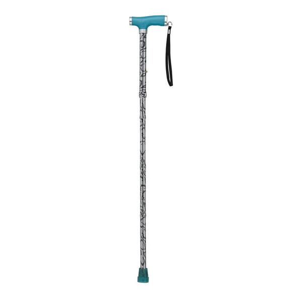 Drive Folding Canes with Glow Gel Grip Handle in Silver Mist