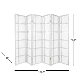 6 ft. White 6-Panel Room Divider
