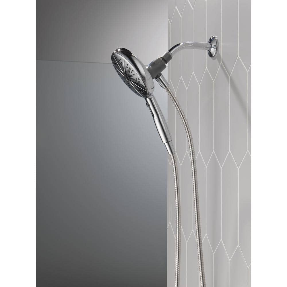 Chrome Multi-Head Handheld Wall Mounted Shower System