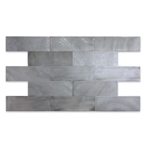 Router Rectangle Blue 3 in. x 9 in. Richly Textured Matte Ceramic Artistic Subway Wall Tile (7.99 sq. ft./44-piece case)