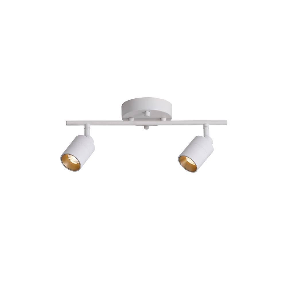 Vidalite Modern 1 ft. 2 Head-Light, White, Integrated LED Fixed Track,  Lighting Kit, With Rotating Heads CE1008569 - The Home Depot