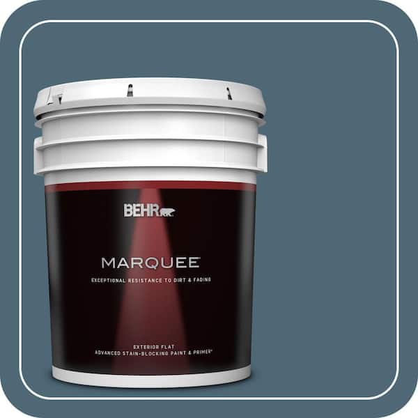 BEHR MARQUEE 5 gal. #S470-6 Shipwreck Flat Exterior Paint & Primer