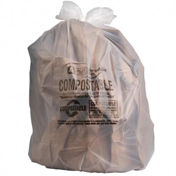 Plasticplace 64-Gallons Clear Plastic Can Twist Tie Trash Bag (50-Count) in  the Trash Bags department at