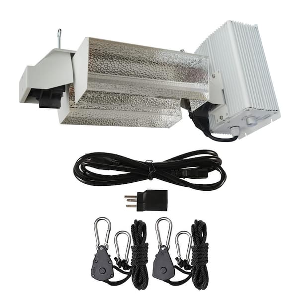Hydro Crunch Double Ended HPS Pro Series Open Style Grow Light System DE01-1000-ROPE - The Home Depot