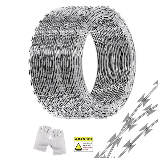 492.1 ft. Razor Barbed Wire, Razor Wire Fencing Razor Fence, Razor Ribbon Barbed Wire Galvanized Razor Wire Fence