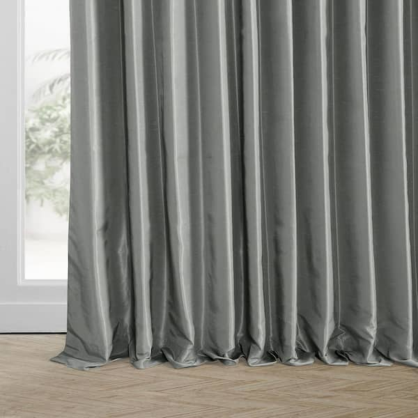 Exclusive Fabrics & Furnishings Gray Extra Wide Rod Pocket