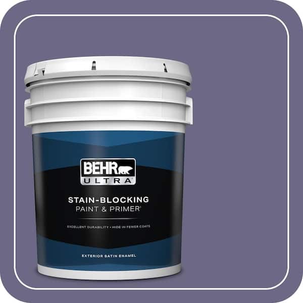 BEHR ULTRA 5 gal. #PPU16-18 Hyacinth Arbor Satin Enamel Exterior Paint & Primer