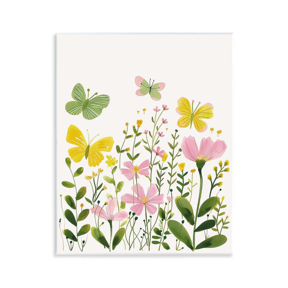 Whimsical Garden Butterflies by LSR Design Studio Unframed Nature Graphic Art Print 14 in. x 11 in. price history on PriceWatchPro