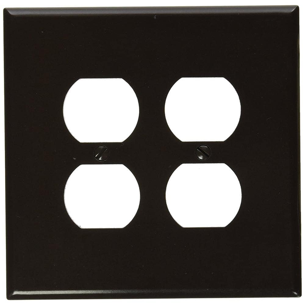 Brown Oversized 2-Gang Duplex Wall Plate