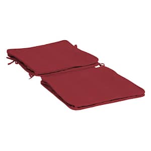 ProFoam 40 in. x 20 in. Outdoor Dining Chair Cushion Cover, Caliente Red