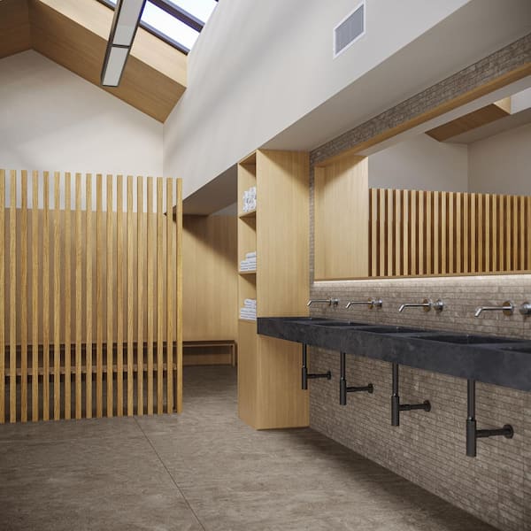 Monolith Caramel Brown 11.81 in. x 11.81 in. Stacked Matte Porcelain Mosaic Floor and Wall Tile (0.96 Sq. Ft./Each)