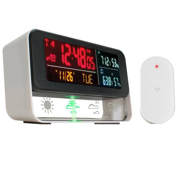 Enhance Digital Weather Station with Built-In Alarm Clock, Barometric Outdoor Sensor and LED Display