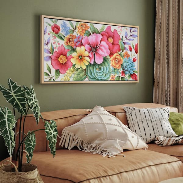 Empire Art Direct Floral Symphony Heavily Textured Hand Painted