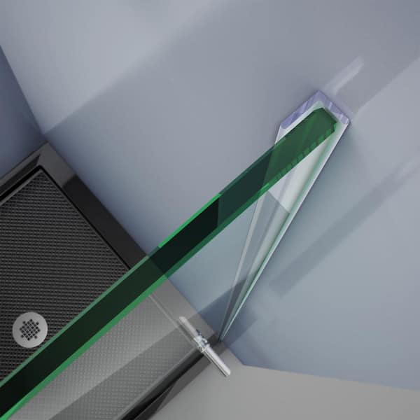 96 in. L Clear L-Strike with Adhesive Backing for 3/8 in. Glass Shower Door