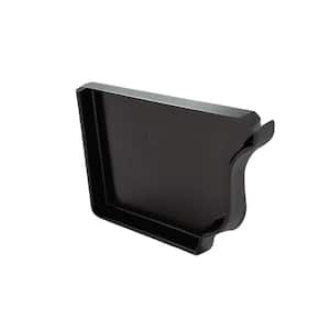 5 in. Black Aluminum Left End Cap