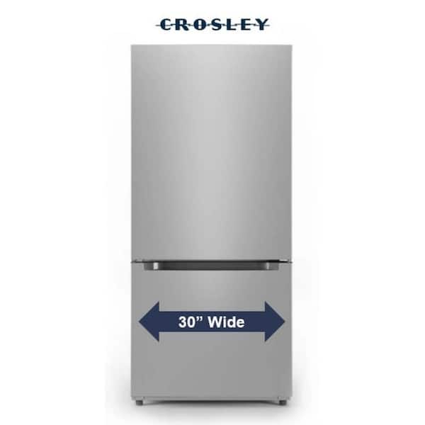 30 in. 18.7 Cu. Ft. Bottom Freezer Refrigerator in Stainless Steel