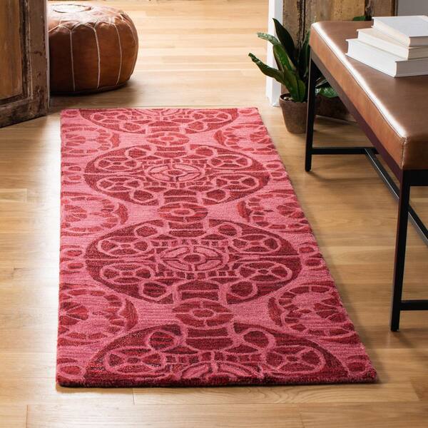 Wyndham 2 x 13 Red Geometric Runner Rug