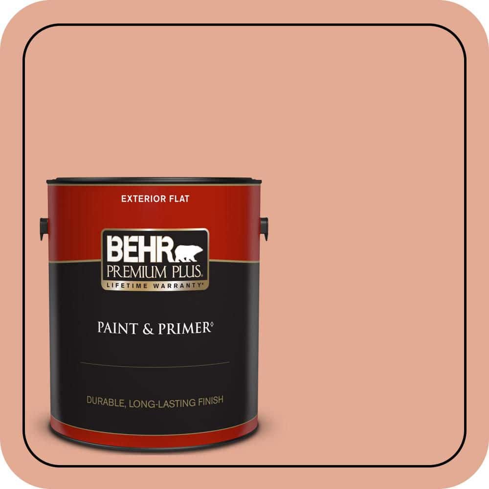 1 gal. #M190-4 California Coral Flat Exterior Paint & Primer product image for price tracking