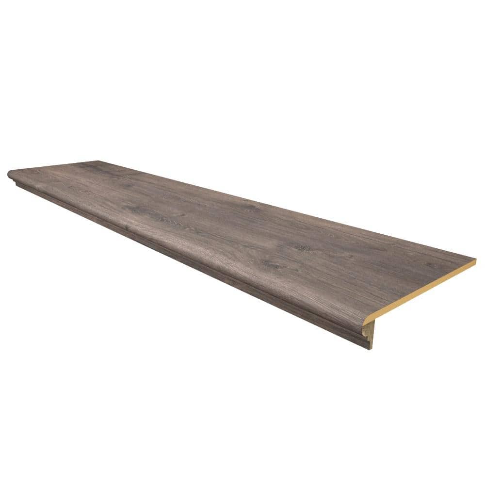 Retread Vintage Pewter Oak 0.375 in. x 48 in. x 11.5 in. Laminate Stair Tread Cover price history on PriceWatchPro