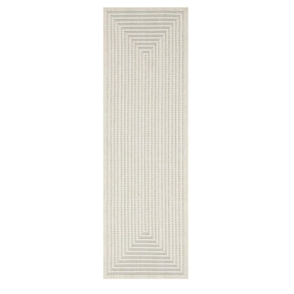 Viola Ivory 2 ft. x 8 ft. Indoor/Outdoor Area Rug
