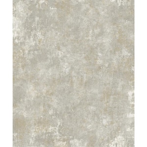 Axel Light Grey Patina Texture Grey Paper Strippable Roll (Covers 57.8 sq. ft.)