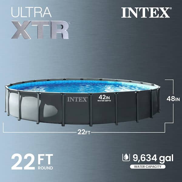 Intex 22 ft. x 48 in. Ultra XTR Round Frame Above Ground Swimming
