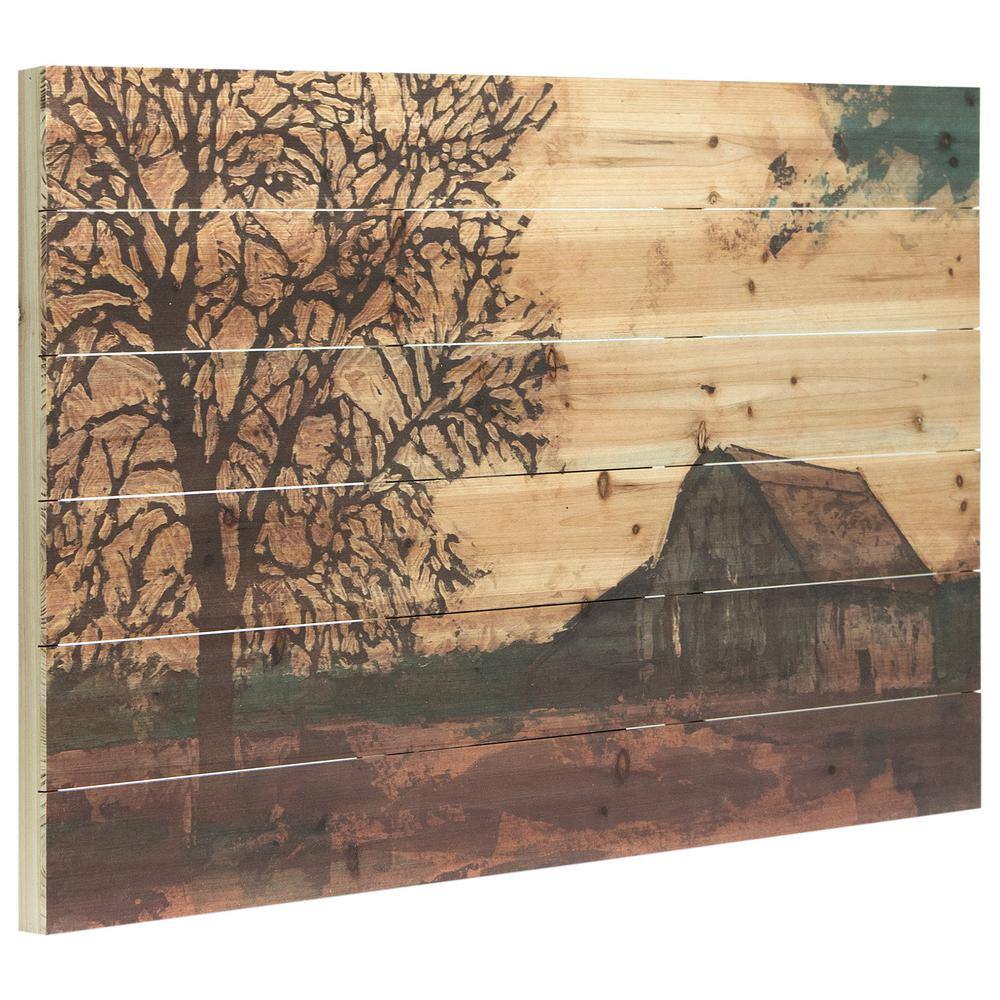 Erstwhile Barn Diptych Print on Solid Fir Wood