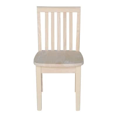 Unfinished Wood Kids Chair (Set of 2)