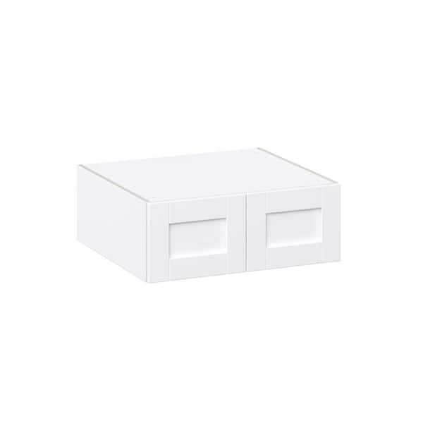 J Collection Mancos Bright White Shaker Assembled Deep Wall Bridge 