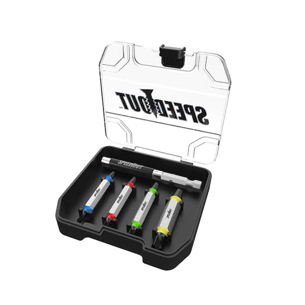 Impact Screw Extractor Drill Bit Set (5-Piece) with Case