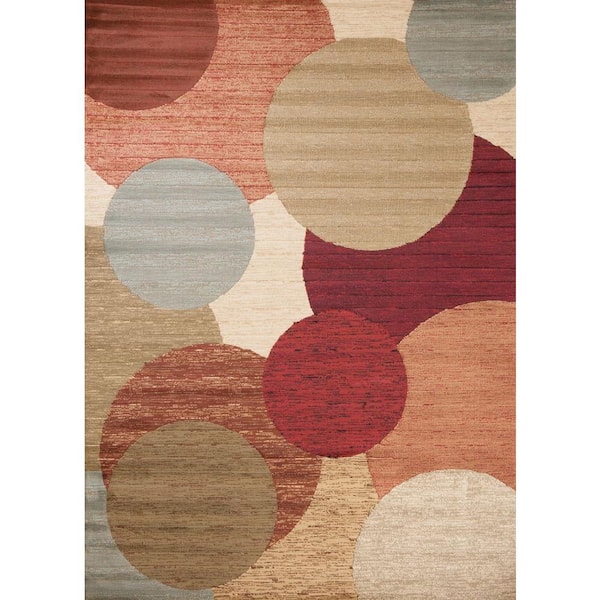 Concord Global Trading Soho Rounds Multi 5 ft. x 7 ft. Area Rug