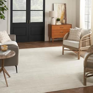 Santa Cruz Ivory Grey 9 ft. x 12 ft. Abstract Contemporary Area Rug