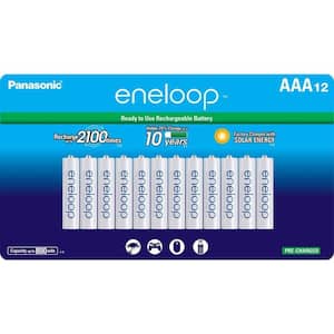 Panasonic Eneloop AA (BK-3MCCA12BA) Ni-MH Rechargeable Batteries (12 Pack)