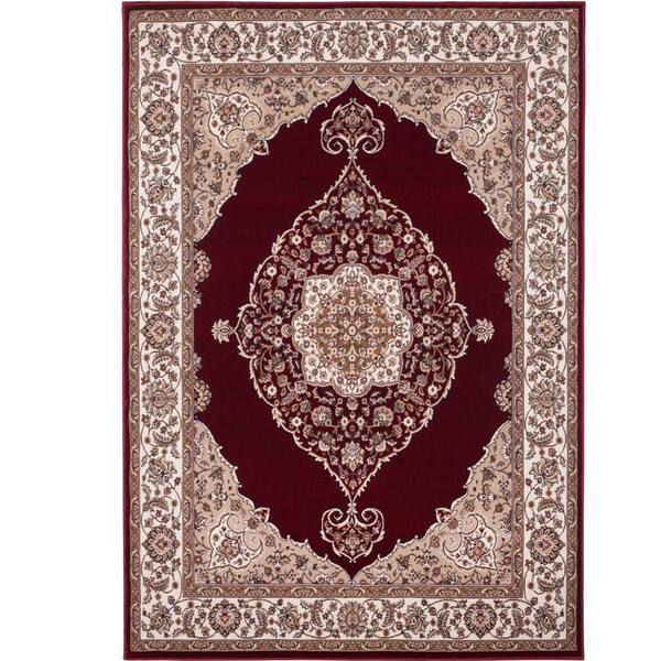 Bazaar Emy Red Ivory 9 Ft X 12, Dining Room Area Rugs 9×12