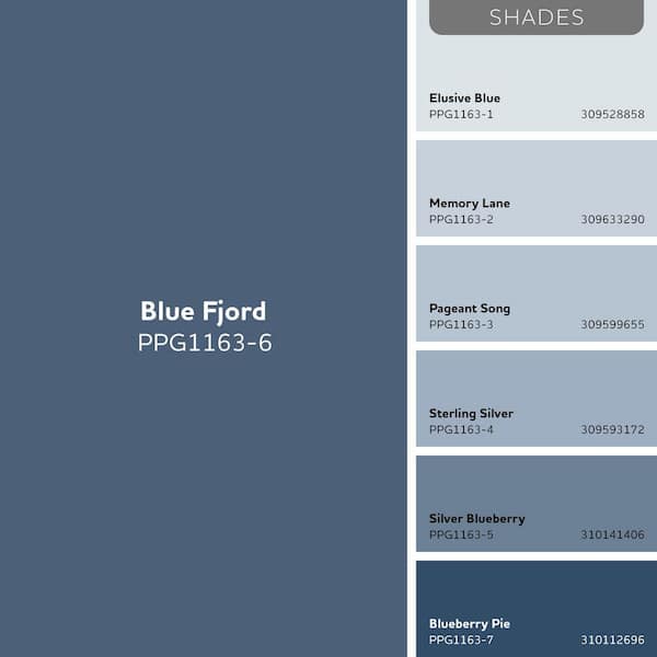 Glidden Premium 1 qt. PPG1163-6 Blue Fjord Satin Exterior Latex