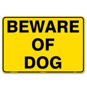 10 in. x 7 in. Beware Of Dog Sign Printed on More Durable Thicker Longer Lasting Styrene Plastic