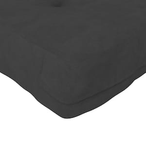 Eve 8 in. Thermobonded High Density Polyester Fill Foam Core Medium Comfort Tight Top Gray Full Futon Mattress