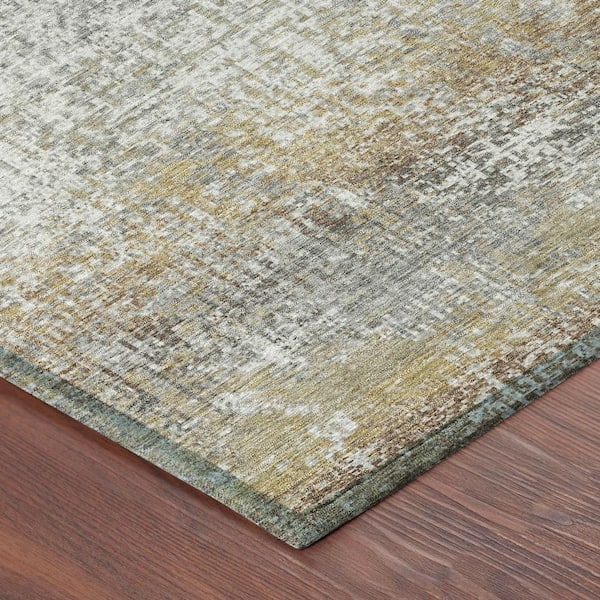 Chantille Machine Washable Indoor/Outdoor Abstract ACN2756 Tin 9 ft. x 12 ft. Area Rug