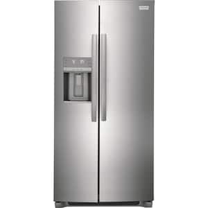 Gallery 36 in. 22.3 cu. ft. Counter Depth Side-by-Side Refrigerator in Smudge-Proof Stainless Steel