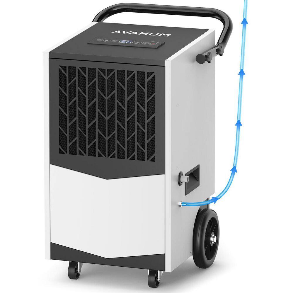 160 pt. 7500 sq. ft. Commercial Dehumidifier in. White with 2-in-1 Drainage, Auto Defrost, and Portable Wheels price history on PriceWatchPro