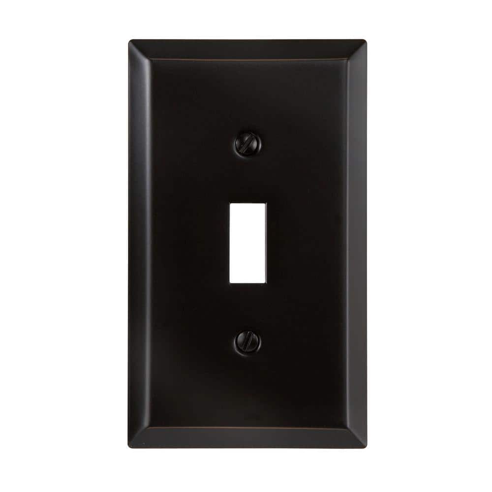 Aged Bronze 1-Gang Toggle Switch Wall Plate